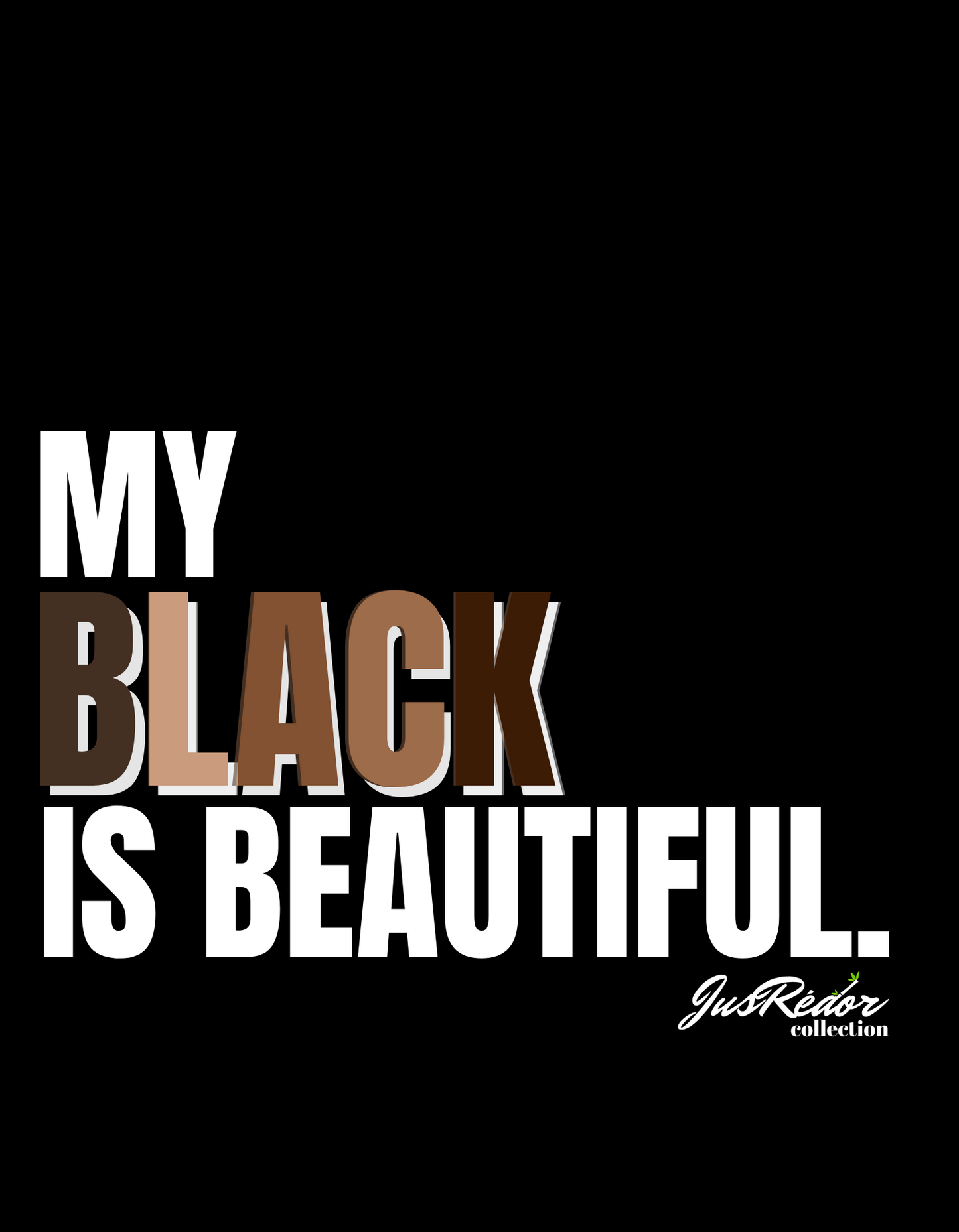 My Black is Beautiful Bamboo Graphic Short Sleeve T-Shirt