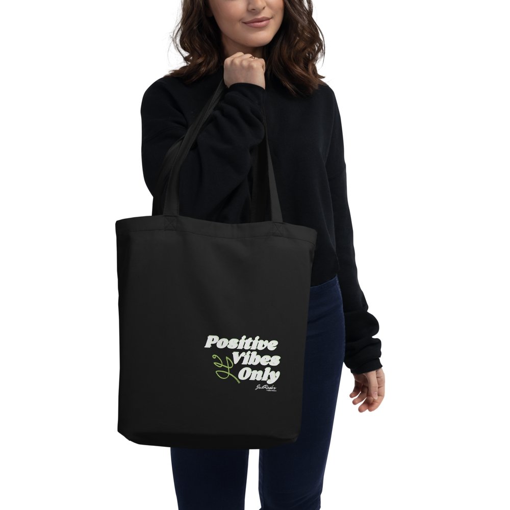 Eco Tote Bag - Positive Vibes Only - JusRédor