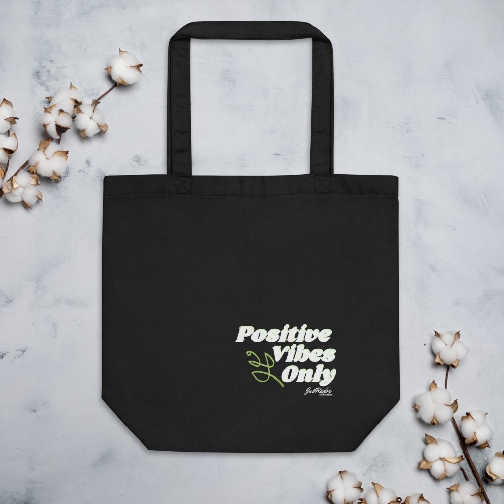 Eco Tote Bag - Positive Vibes Only - JusRédor