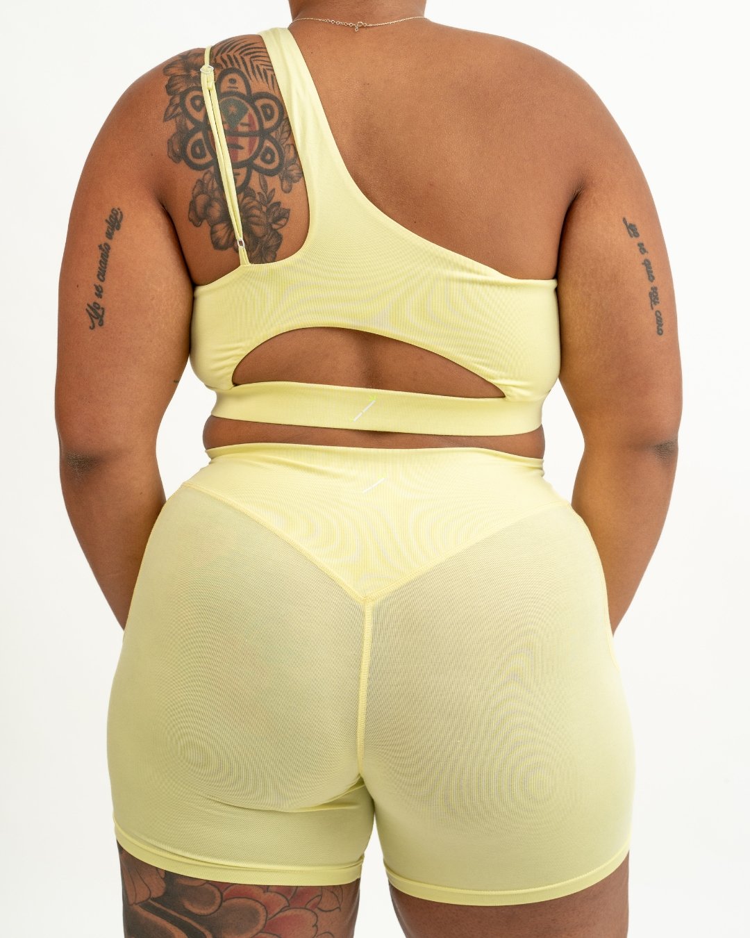 Topspin Bamboo Biker Shorts - Yellow - JusRédorBiker Shorts