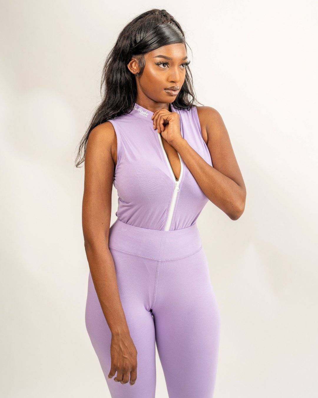 Deuce Essence Leggings Set – Lavender - JusRédorLeggings and bodysuit set